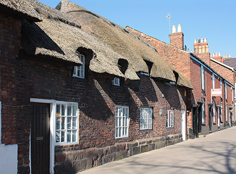 Thatched cottages