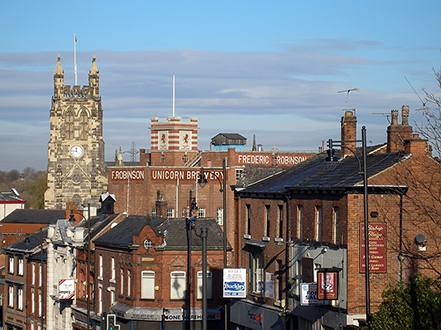 View over the brewery